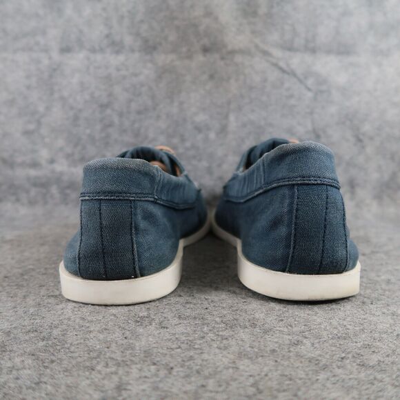 Old Navy Shoes Mens 10 Casual Boat Canvas Lace Up Moc Toe Blue Classic Peppy Low